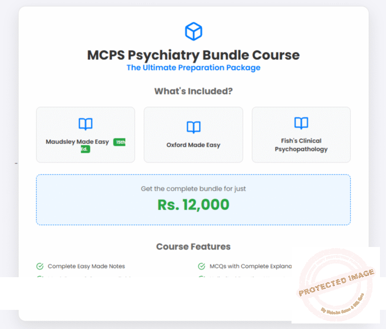MCPS Psychiatry Complete Bundle
