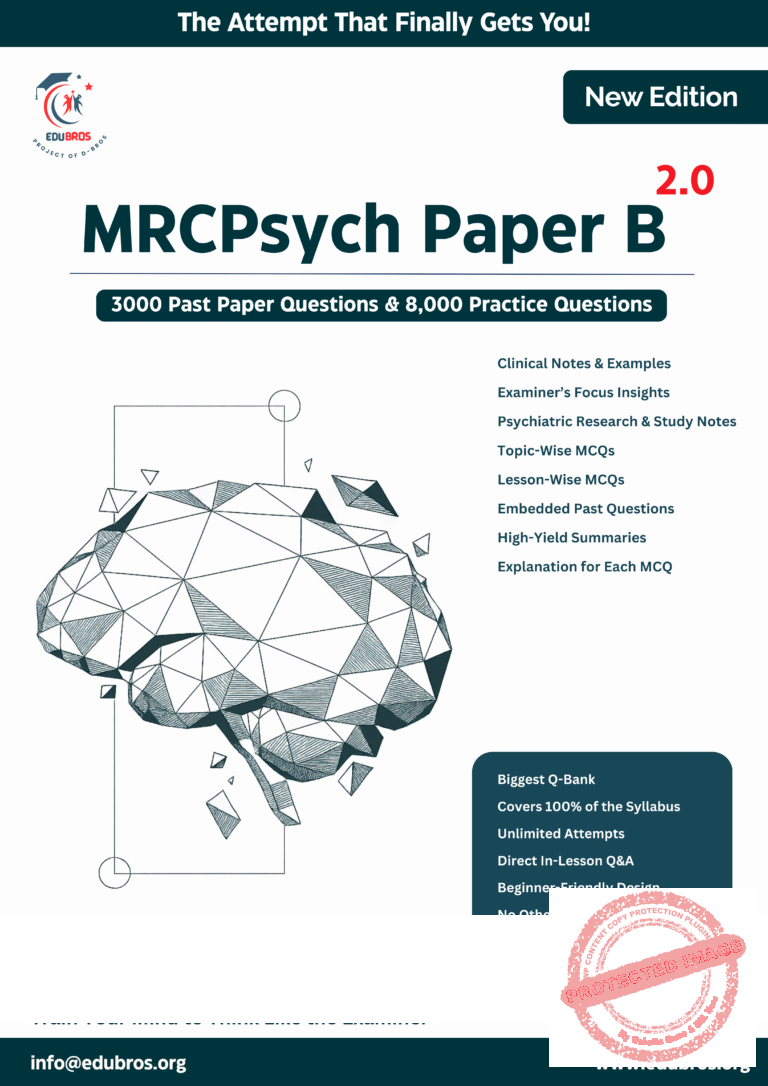MRCPsych Paper B 2.0 Made Easy